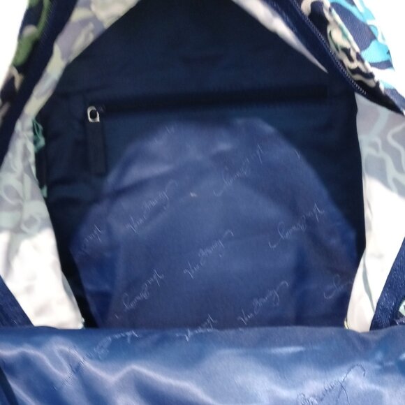 Vera Bradley Blue Floral Katalina Pattern Backpack Adjustable Straps/ nwot - Picture 9 of 14